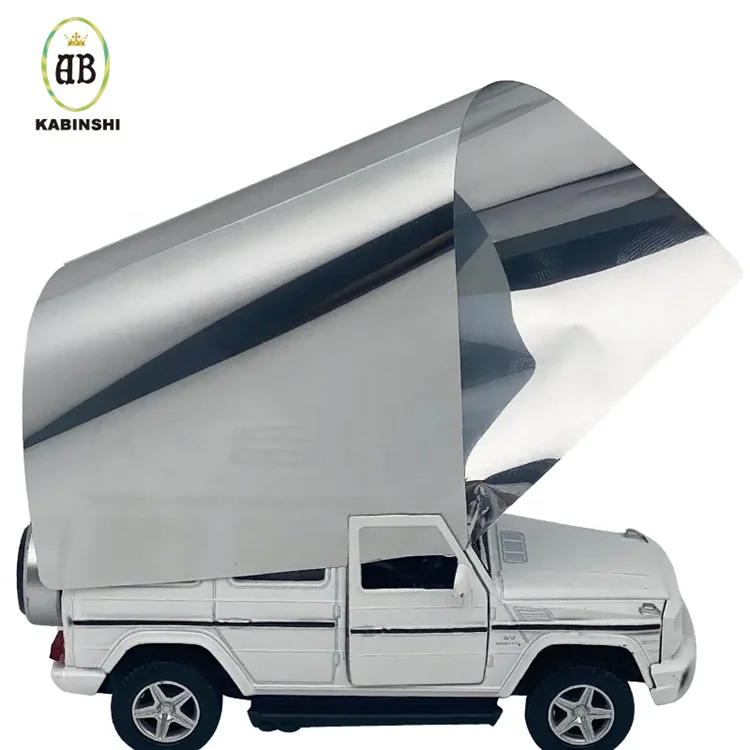 SL05 Self-adhesive Building Window Glass Tint Film Solar Window Film Silver VLT5% Building Window Tint Film