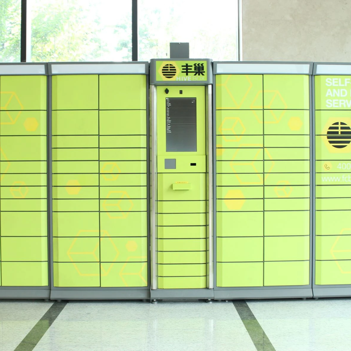 Hive Box Smart Self-service High Precision  Parcel Package  Cabinet  Locker  for Indoor Use with Cold-Rolled Steel
