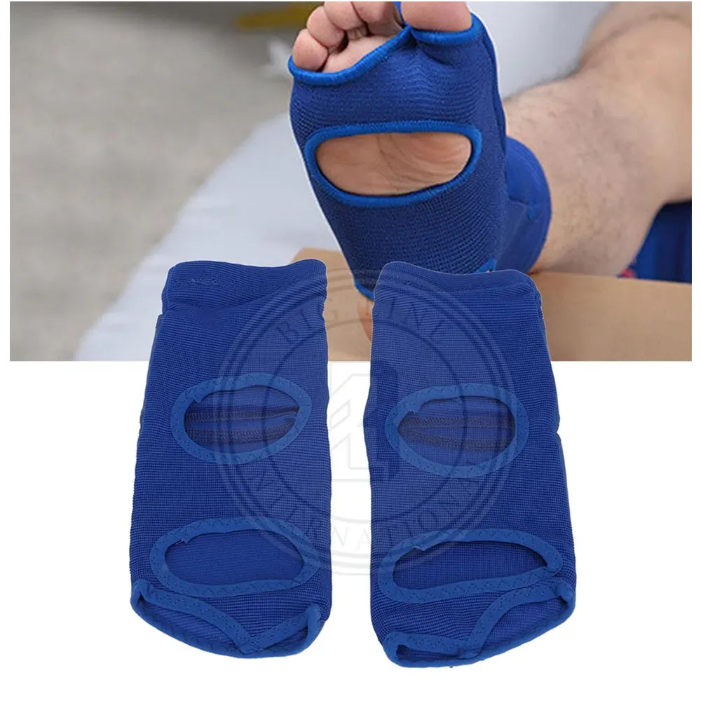 Custom Foot Guard Made From Cowhide Leather For Kick boxing Training High Quality Foot Guards