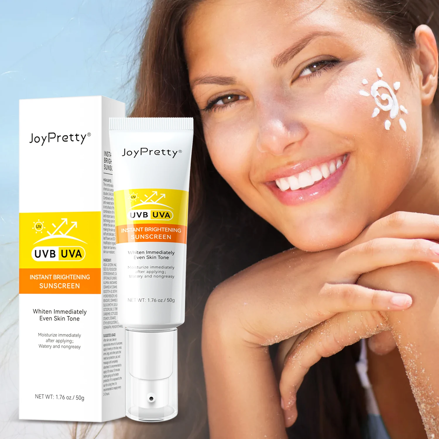 Wholesale Sunscreen Spf 50 Organic Facial Uv Sunblock Moisturizing Instant  Whitening Sun Block Sunscreen