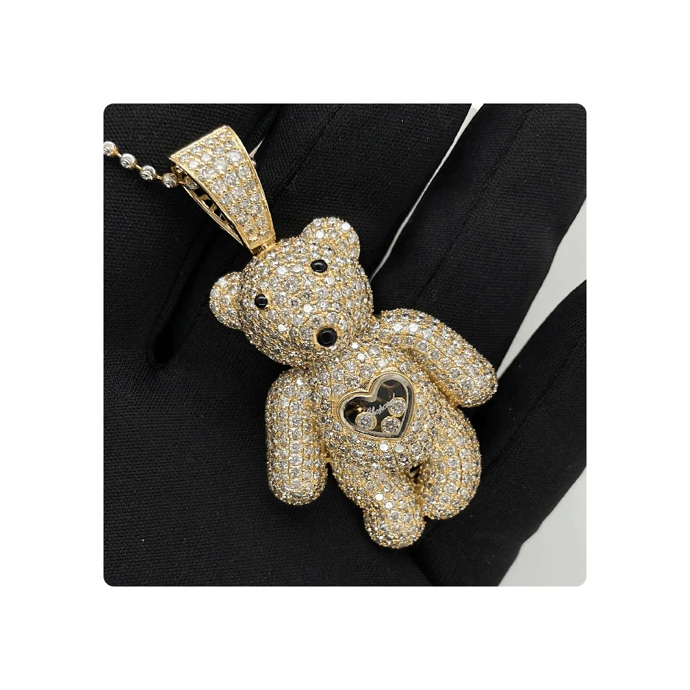 Buy Diamond Pendants Online in India Pendant Made in 14kt Yellow Gold With Vs Si Natural Diamonds Made in 4.25ct Diamonds