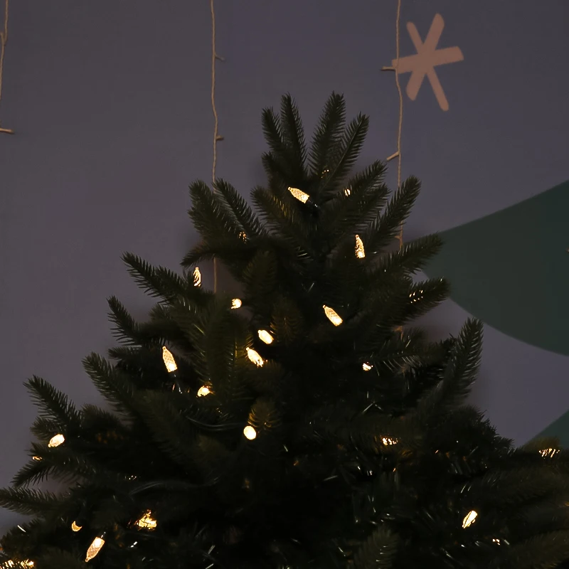 LED String 6Ft PVC PE Christmas Tree  With C3 light string