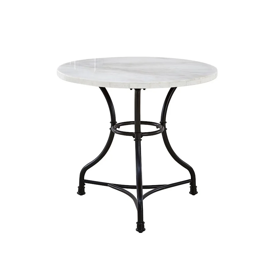 White Marble Top Metal Frame Durable Legs Sustainable Table Housewarming Center Table For Interior & Exterior Use