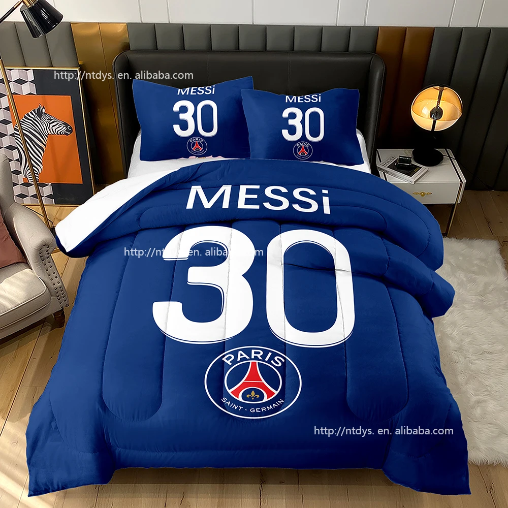 Made in China 3D Printing quilting soft winter quilt core customizable ball Football Club logo quilt