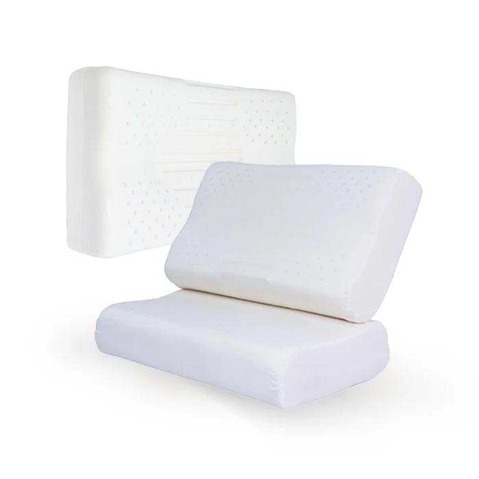 Hot Cheap High Elasticity Breathability Medium Support Natural Latex Pillow Relax Your Neck Best Pillows Supplier