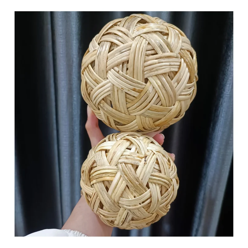 New Trends Decorative Rattan Balls - Natural Traditional Rattan Balls For Sepak-Takraw Game Sport And Home Decoration