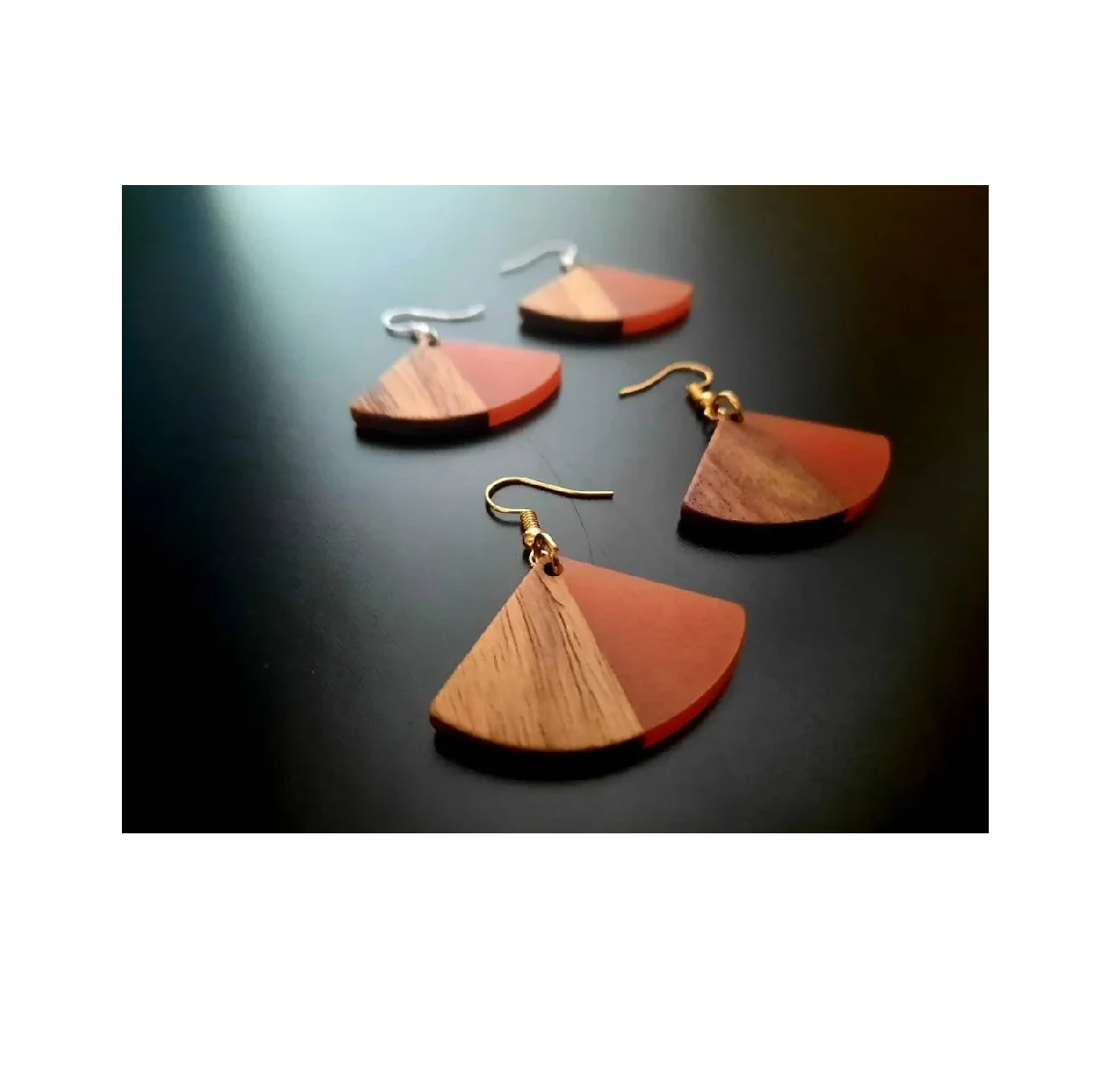 Handmade resin earrings real flower jewelry earrings as a gift for her and handmade use