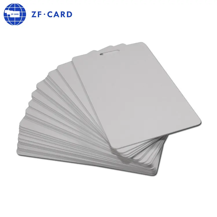 Cr80 Plastic White Blank Pvc Card For Card Printer Printing