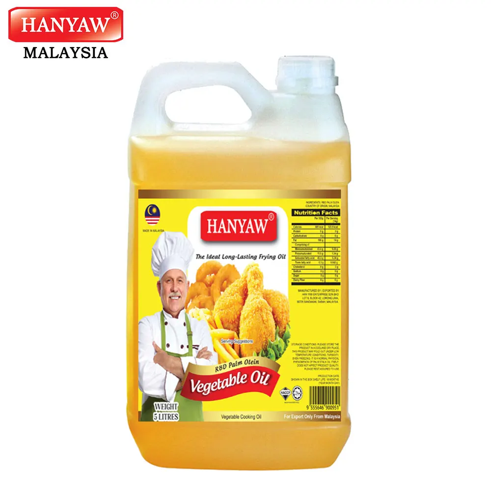 [Малайзия] Быстрая доставка + халяльное сертифицированное Hanyaw бренд Olein CP8 пальмовое масло растительное масло (5 литров x 4 канистры/ctn)