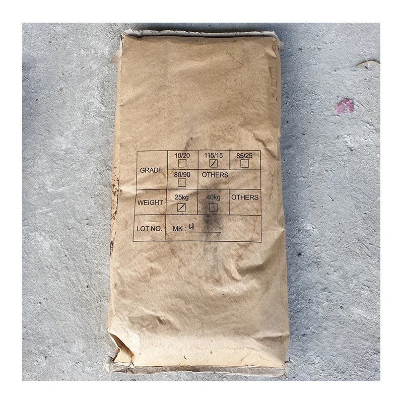 Best Selling Premium Grade Flexible and Chemically Stable Blown Asphalt 115/15 (25kg) for Waterproofing