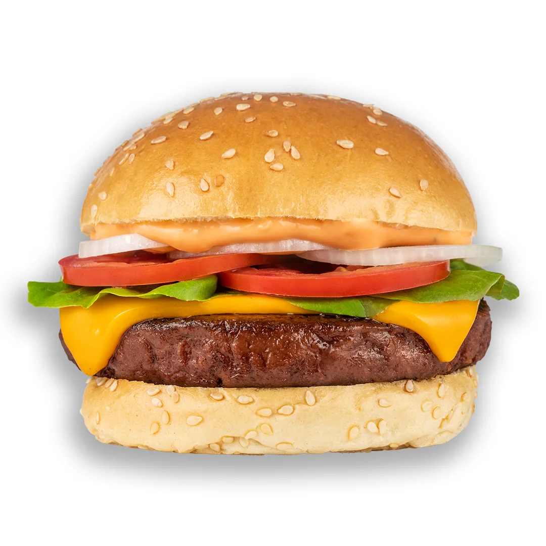 Plant Based Frozen Meat Amazonika Burger Vegan of Pea Protein Amazon Spices Sustainable Non-GMO Quality No Added Preservatives