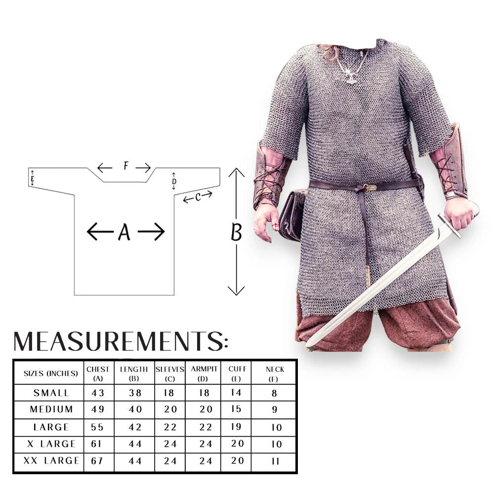 Medieval Edge Hauberk Flat Riveted Wedge Chain Mail Rings Assembled In Order To Make Armor