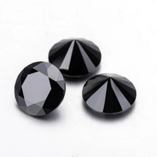 Excellent Quality Round Brilliant Cut Black Loose Moissanite Synthetic Diamonds,Black Moissanite Price Per Carat