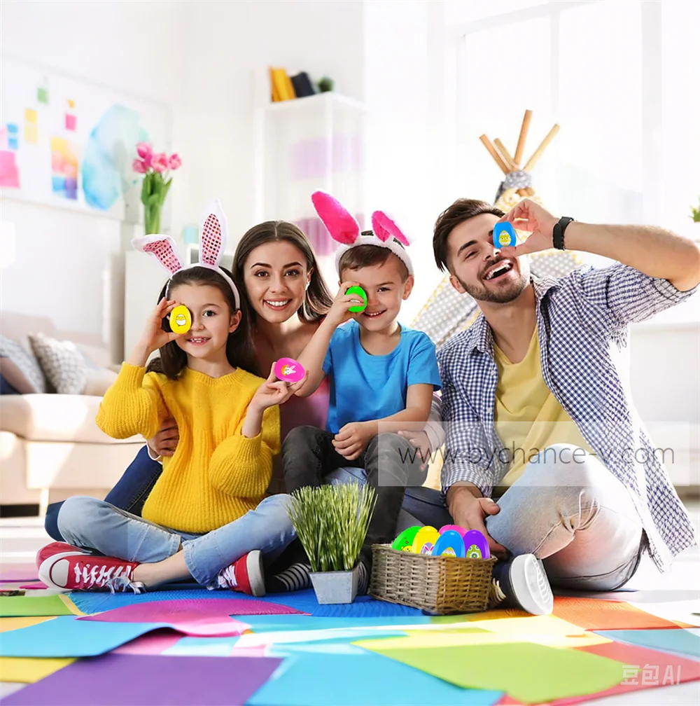 Wholesale budget friendly Easter egg hunt toy Easter themed egg shape fidget spinner perfect for Easter gift basket stuffer