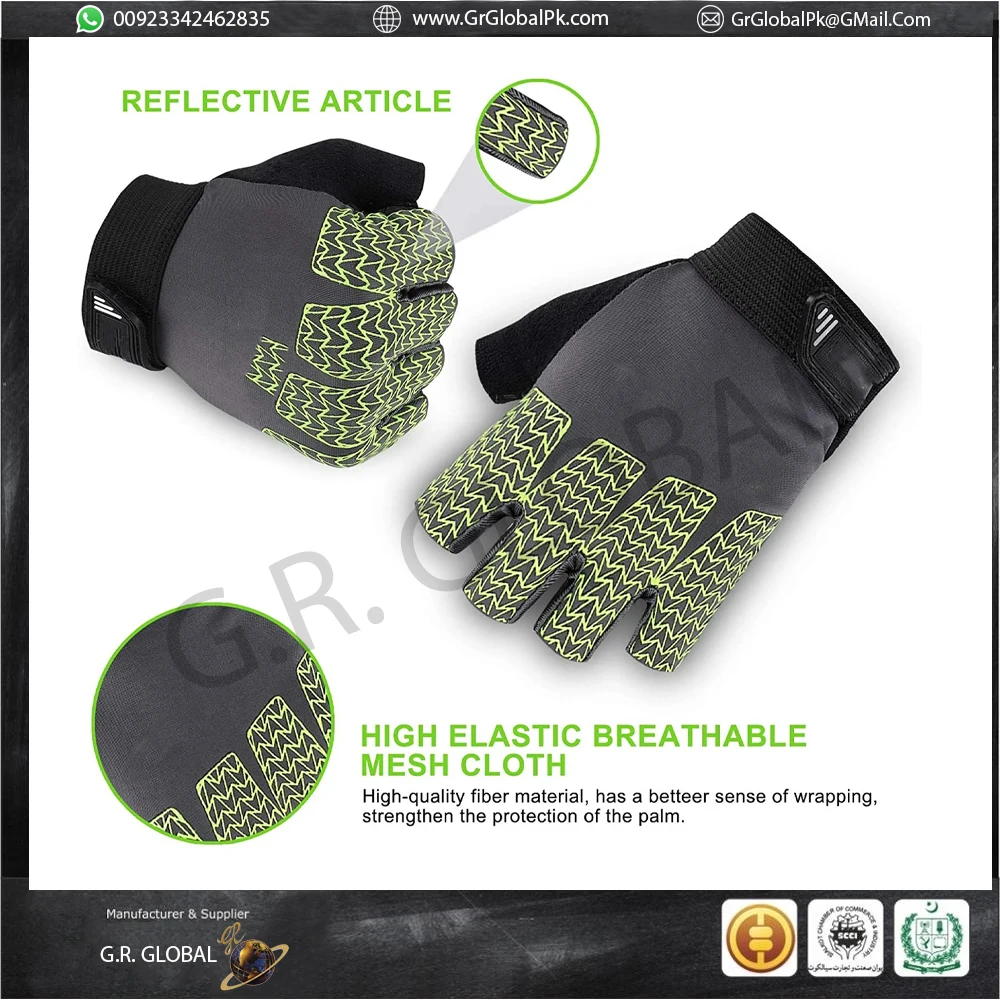 Customizable Design New Sports Cycling Half Finger Gloves MTB anti Slip Riding Gloves Racing Bicycle Gel Padded Soft Gloves