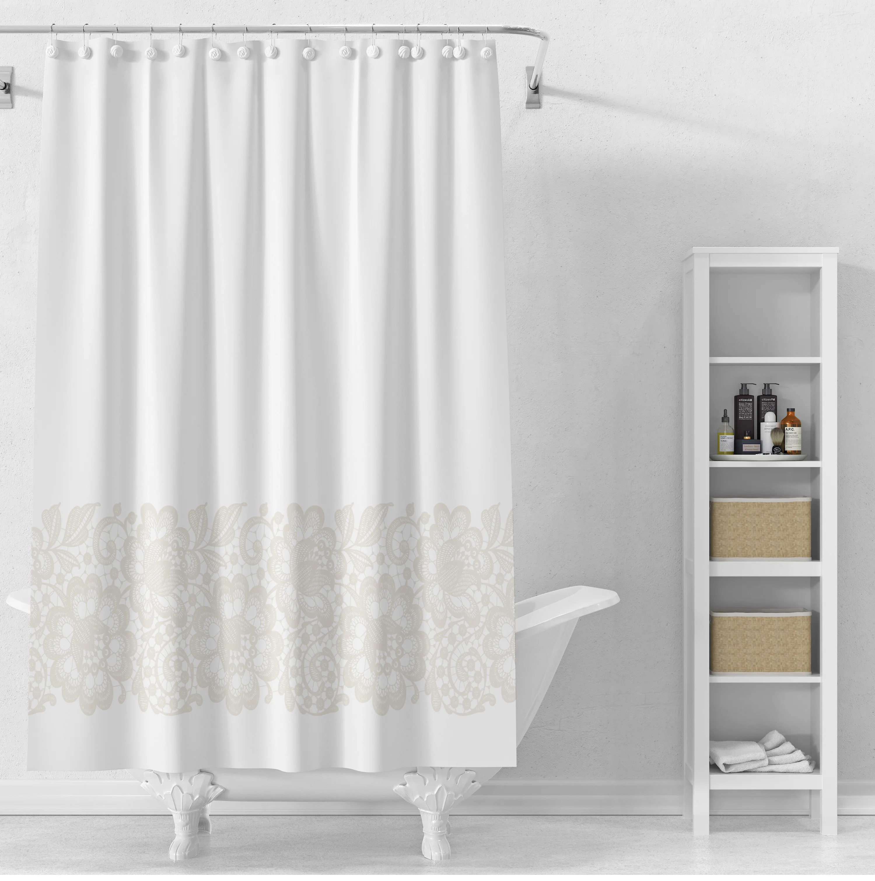 PEVA Bathroom Curtain Waterproof Room Partition Curtain Simple Shower Curtain