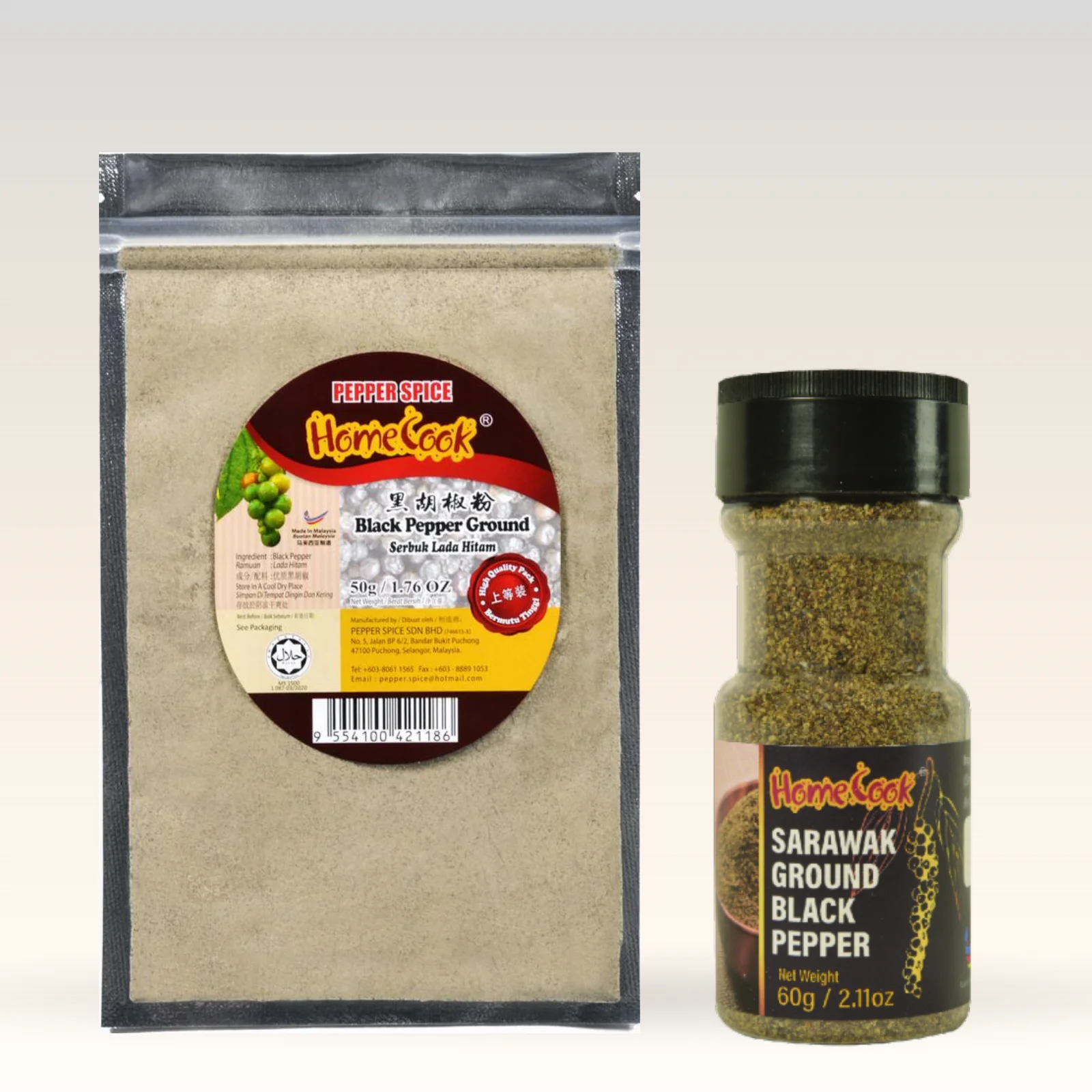 Best Quality Dried Black Pepper Powder Ground Black Pepper 60g For Chicken Chop Seasonings Western Style Style Condiments