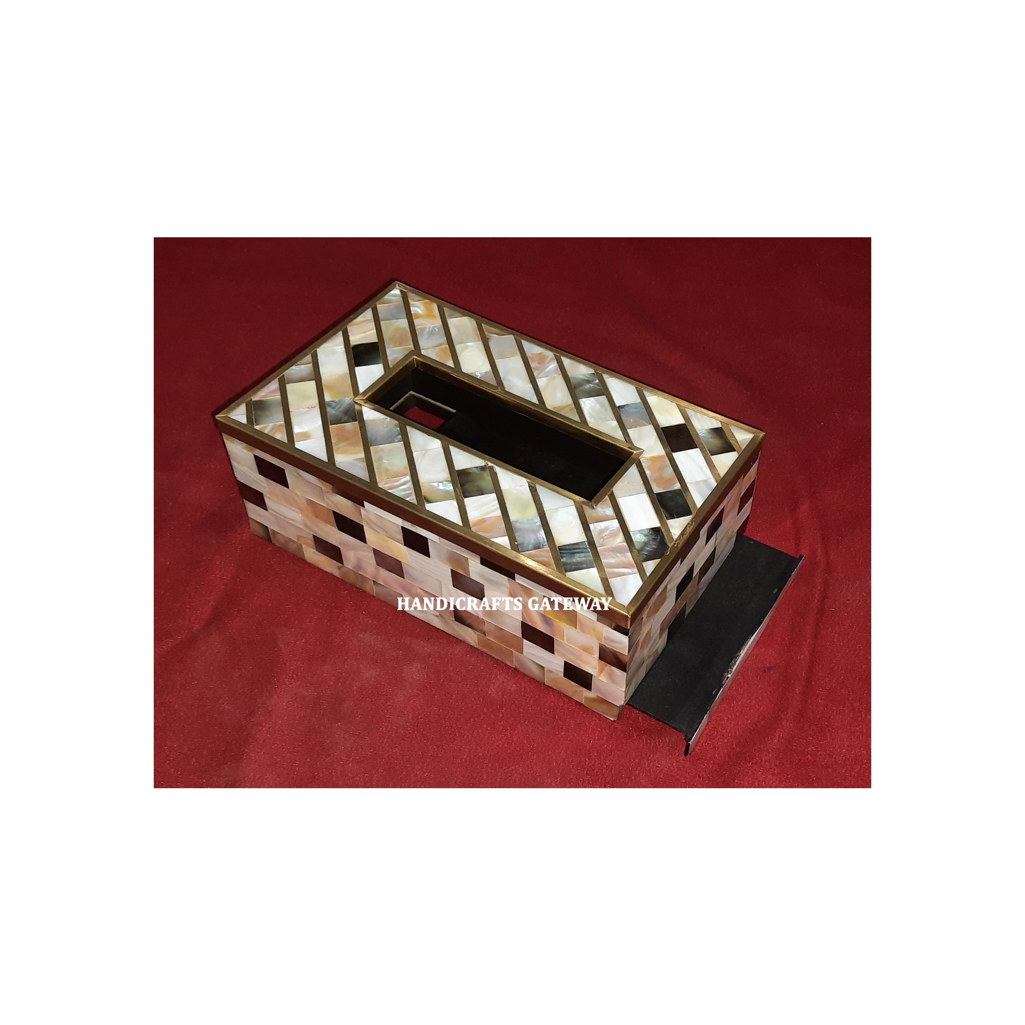 Best Selling Most Beautiful High Demanding Mother Of Pearl Decorative Tissue Box For Home Decorations And Business Gifting