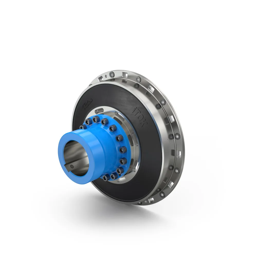 Highly flexible industrial couplings for flexibly mounted engines