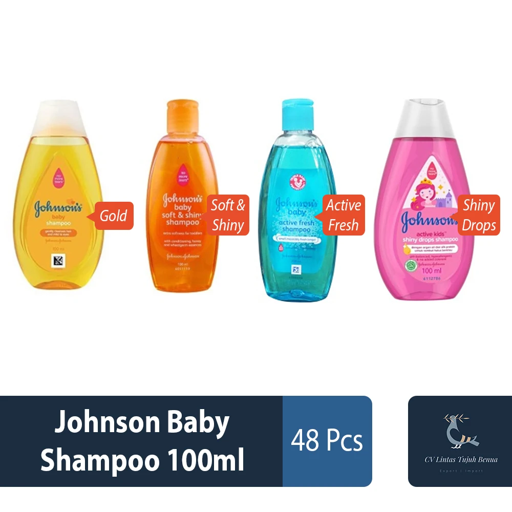 Johnson Baby Shampoo 100ml Shiny Drops Variant Soft Fresh Smells and Gentle Touch Bottle Pack From Best Brand Baby Shampoo