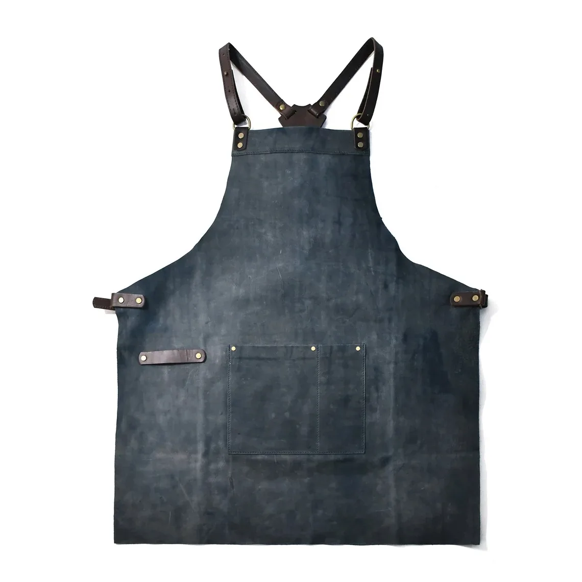 Leather Canvas Kitchen Aprons cross back barista denim Chef Stylist Apron Beauty Nails Studios Uniform Grill Restaurant Apron