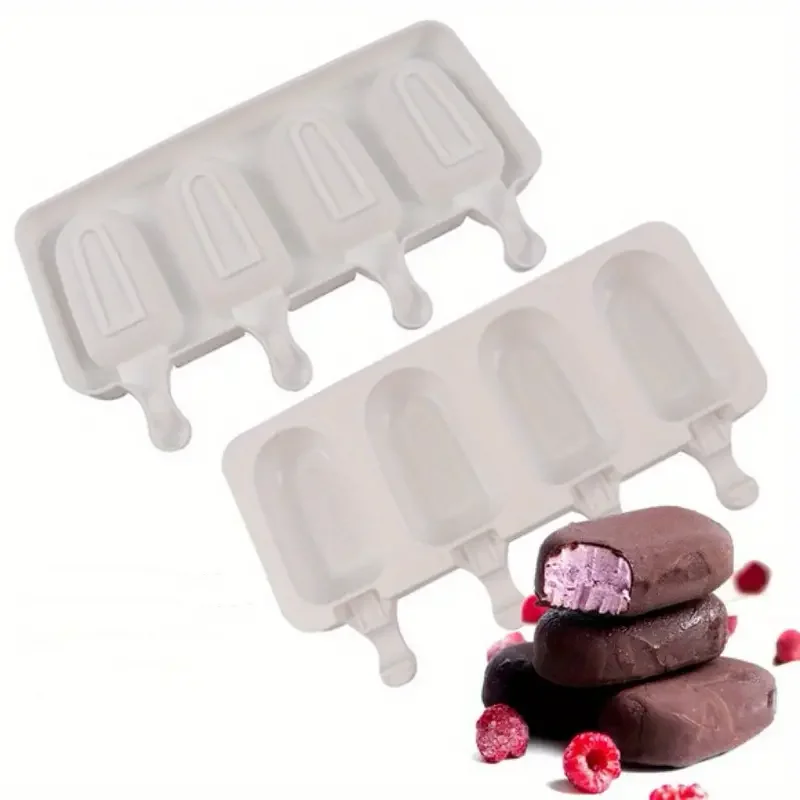 Ice Cream Mold Popsicle Silicone Set Ice Cream with Sticks for Cake Pop Ice Pop Cakesicles
