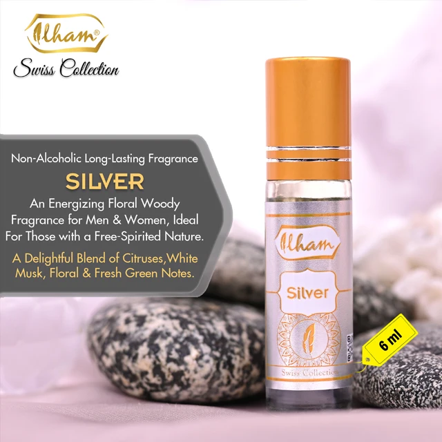 ILHAM SILVER 6 ML SWISS COLLECTION FRAGRANCE (NON-ALCOHOLIC & LONG LASTING)