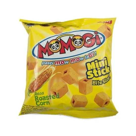 WHOLESALE Food Beverages Grain Snacks Momogi Stick Mini 25 gr Roasted Corn Savory Crunchy Indonesia Products. FAVORIT