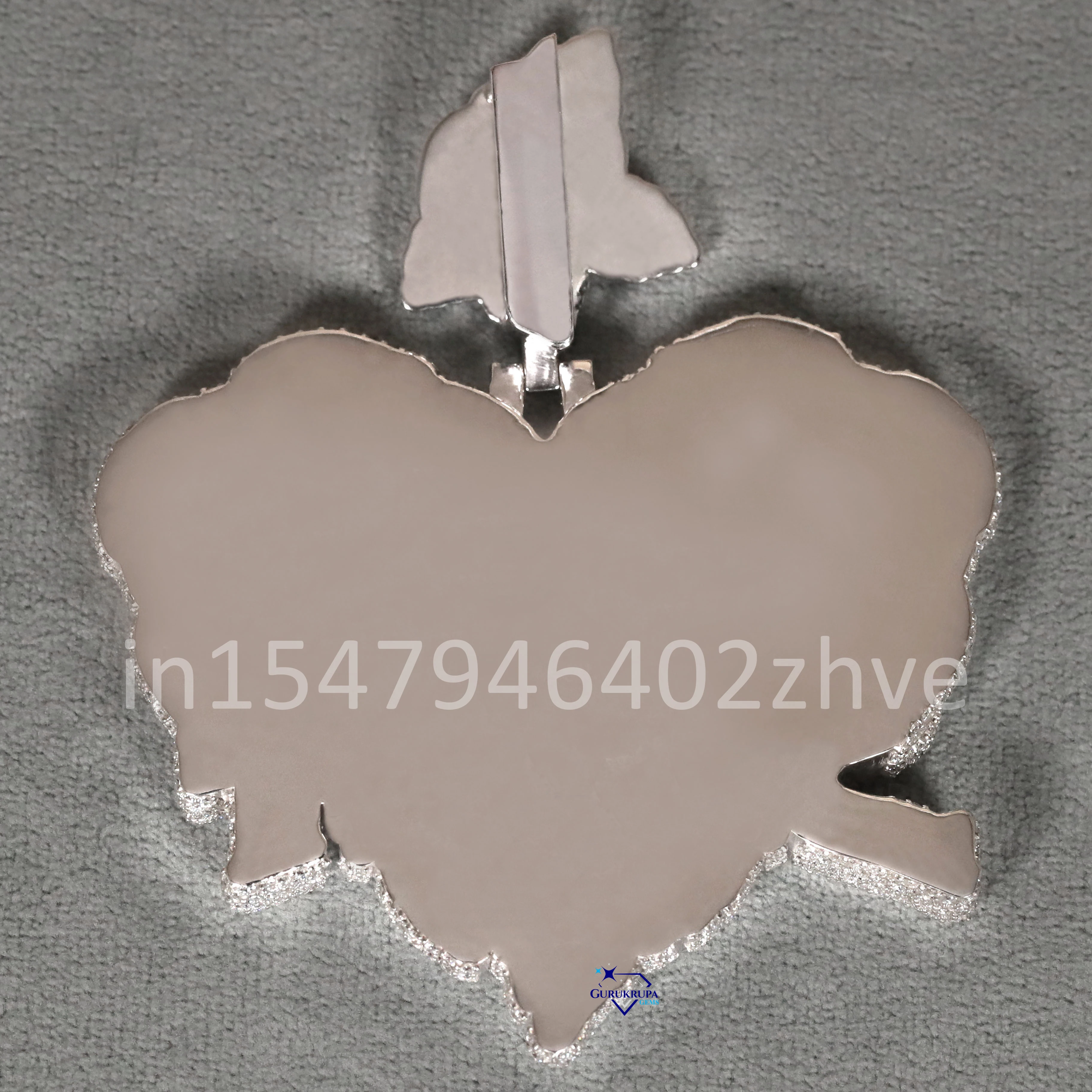 Latest 14kt White Gold Lab Grown Diamond Pendants for Men Enhanced VVS Clarity Stylish Hip-Hop Jewelry Made from Sterling Silver