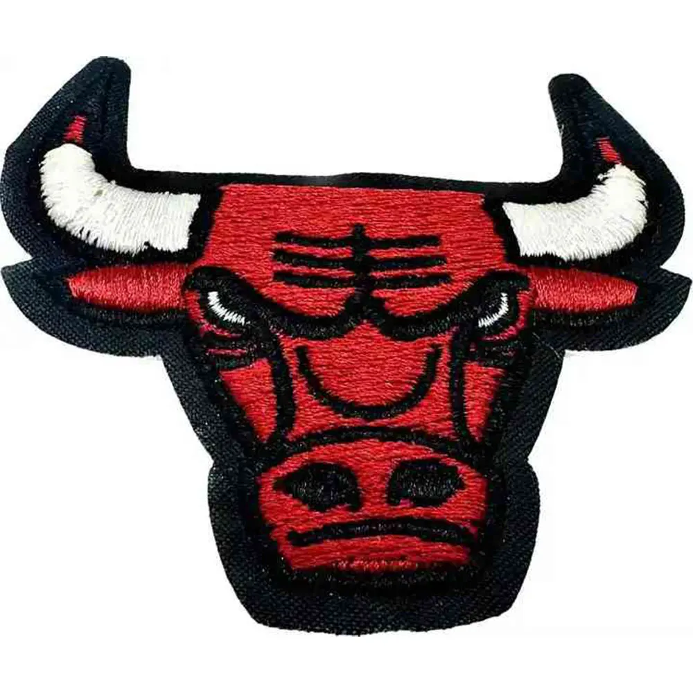 2024 Custom Brand cow head Logo 3d Puff Embroidered Badges Iron On Embroidery Patches for Garment