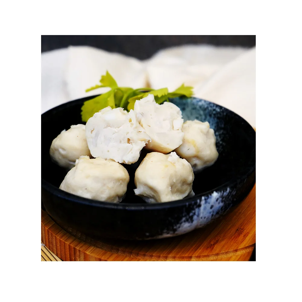 seafood surimi fresh meat squid and cuttlefish ball for restaurant