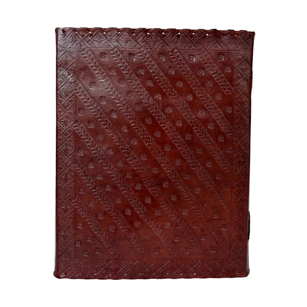 Latest Collection Leather Journal Seven Stone Embossed Handmade Book Of Shadows Notebook Poetry Book Sketch Book 10 X 13 Inches
