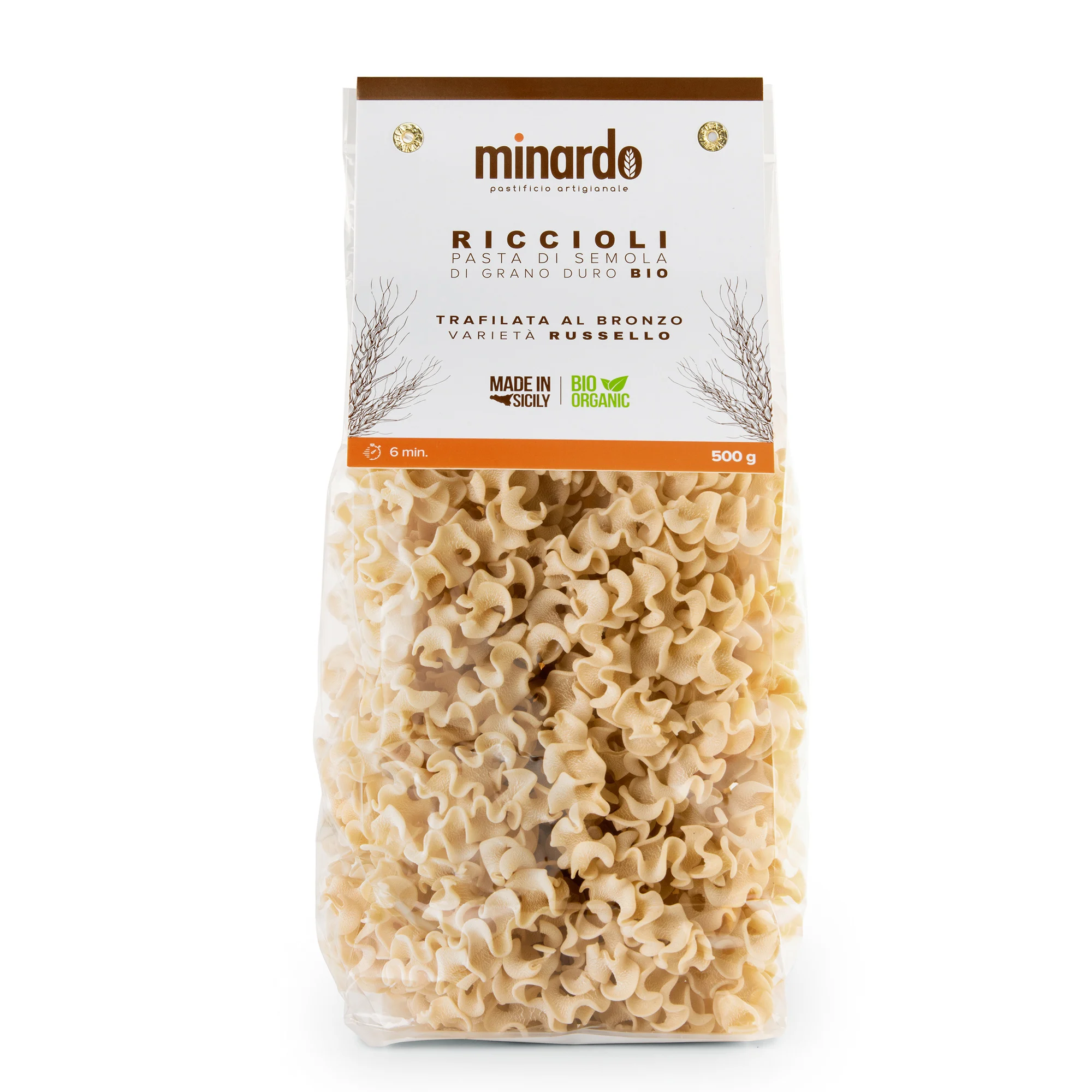 riccioli organic pasta of durum wheat - healthy organic pasta made in italy for herbal medicine shops