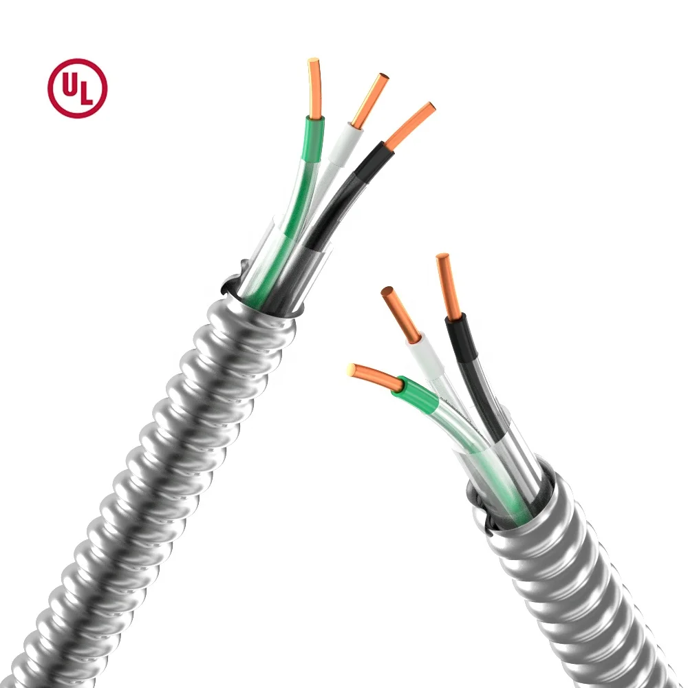 OEM 4AWG 8AWG 10AWG 12AWG 14AWG 16AWG Nylon Jacket THWN THHN Aluminum Interlocked Armored Stranded Metal Clad MC UL Cable