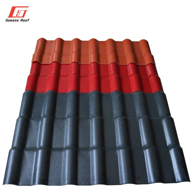 spanish asa pvc roofing 4 layers asa pvc roof tile manufacturer