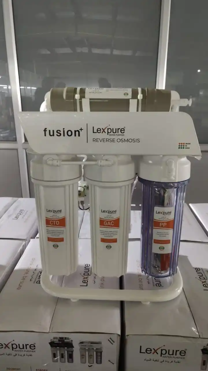 Lexpure Fusion RO system 75/100 gpd 5,6,7 stage filter Booster pump 2000/3000/4000 tds membrane filtration with Faucet