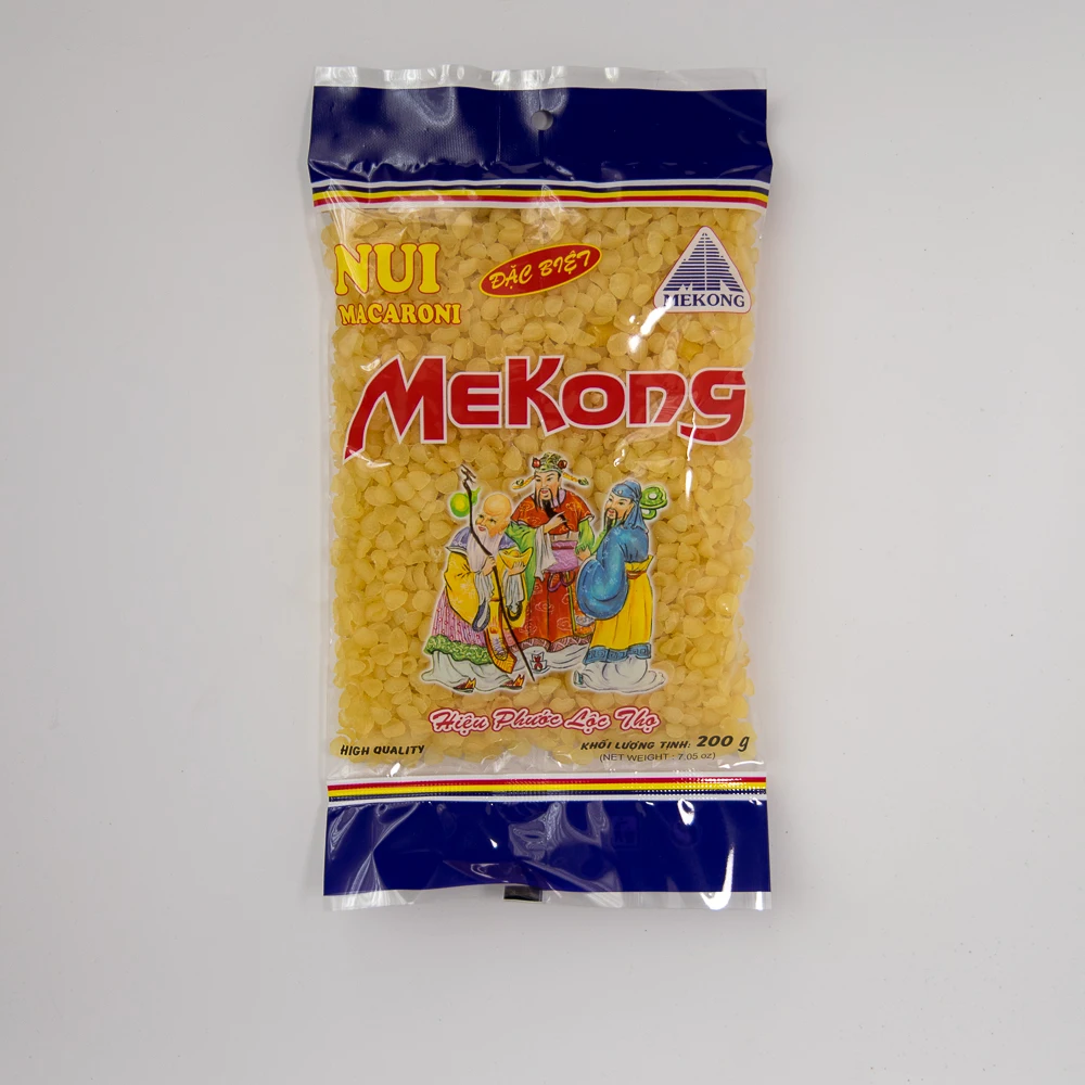 Best Selling Sugar Free Grain Noodle Products Mini Shell Yellow Macaroni Rice Pasta Export From Vietnam Manufacturer
