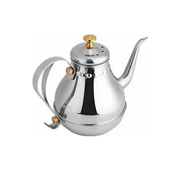 Custom Design Available brass tea pot with script etching kitchen & tabletop Coffee & Tea Sets