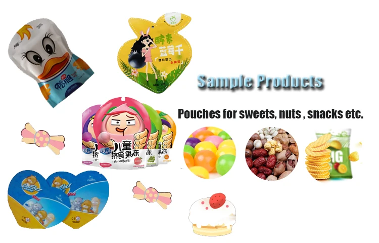 Higher Speed Die Cutting PP Bag And Big Bag Irregular Shape Auto Machine For Making Bags With Nartic Spout Pouch