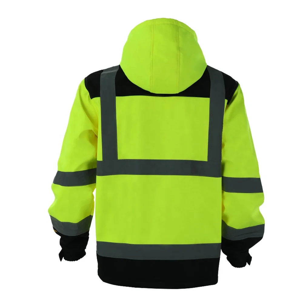 Защитная Светоотражающая куртка, сетчатая ткань, строительная защитная Рабочая одежда, защитные зимние куртки