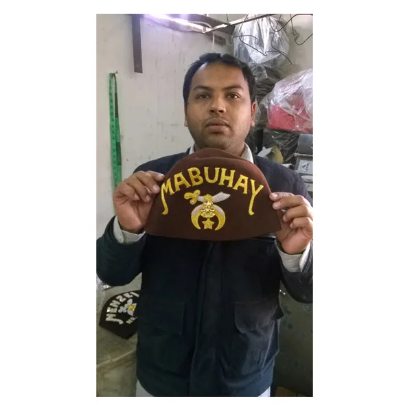 SHRINER FEZ HAT YAARAB SHRINER HAT FREE MASON FEZ HAT  Group of vintage Shriner The Avalon