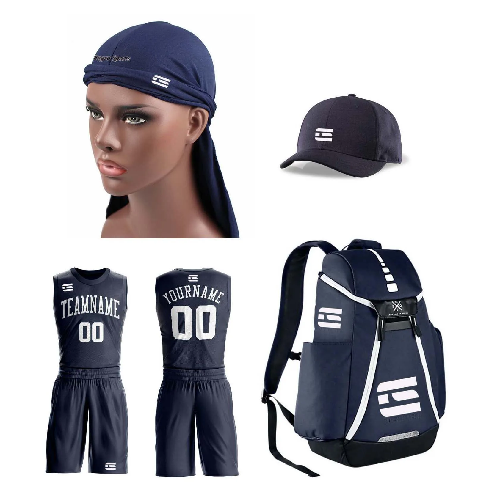 Basketball Team Uniform Manufacturer Sublimation Printing Customized Complete Basketball Uniforms Set