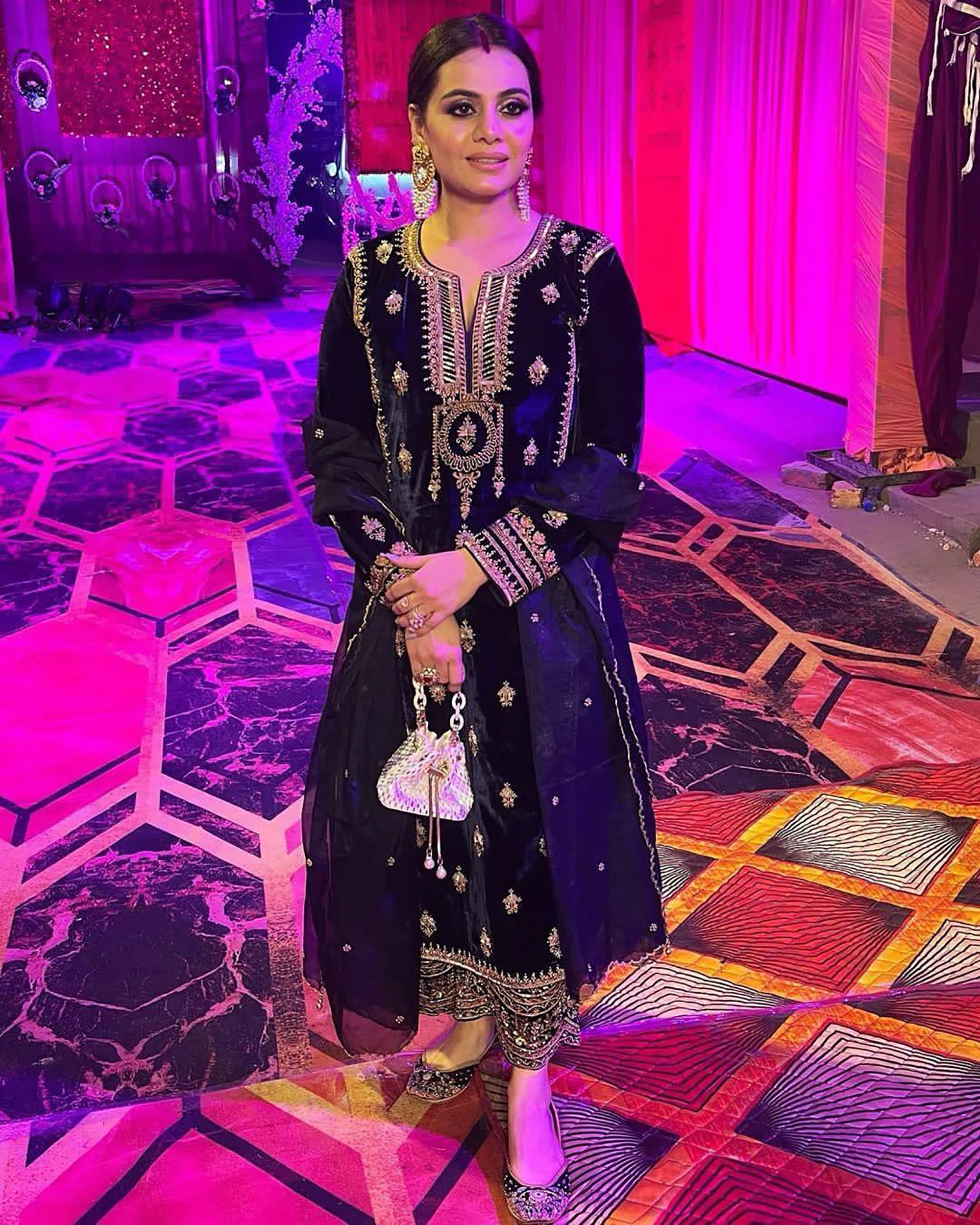 Indian Traditional Heavy Embroidery Sequin Work Salwar Kameez Kurti Top Bottom and Dupatta Party Wear Look at Wholesale