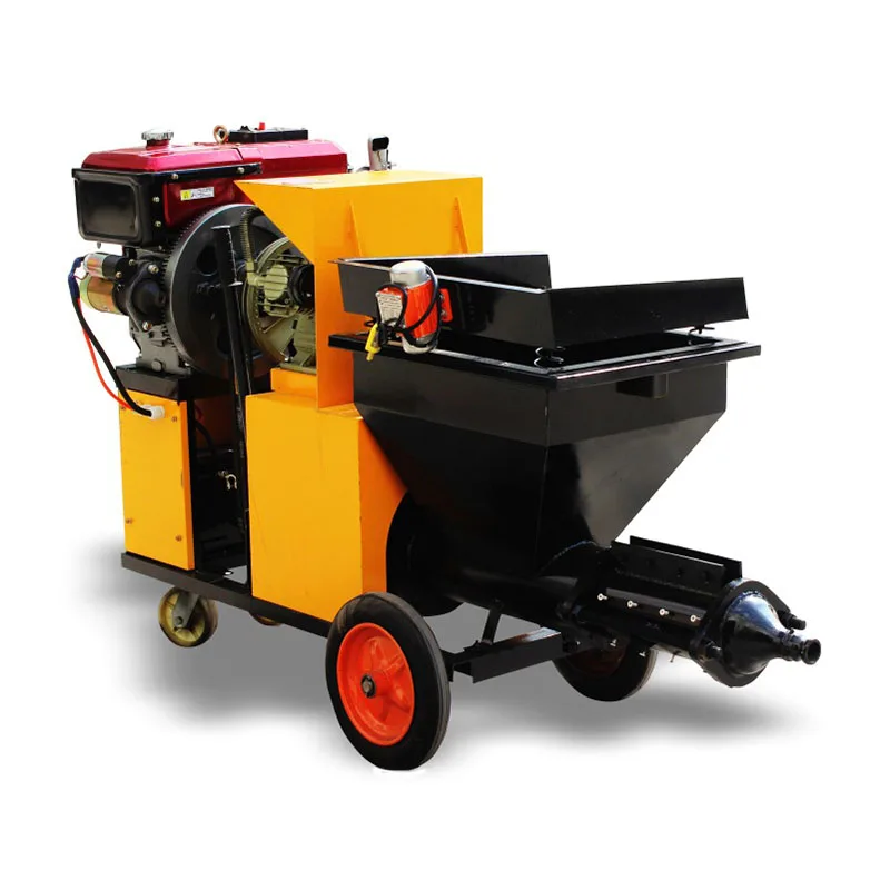 Diesel shotcrete machine plaster portable air compressor cement mortar spraying machine