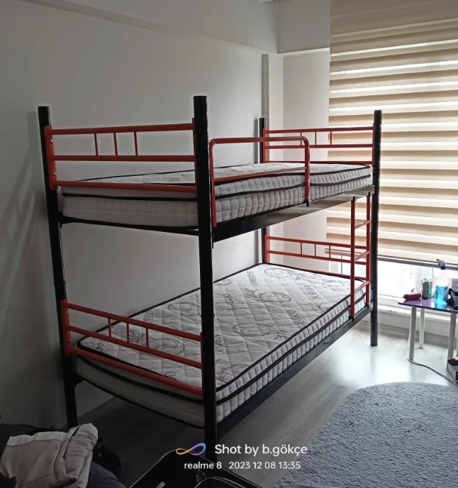 Bedroom furniture Wholesale Customized metal bed frame adult Loft Bed School Home Hotel Hostel Use metal bunk beds for Adult