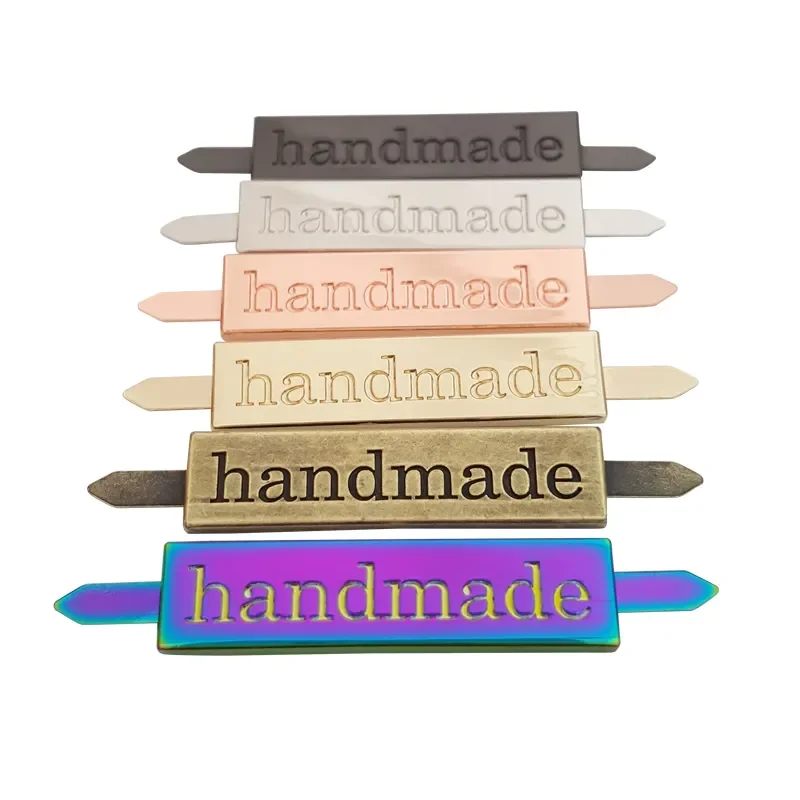 Hot Sale Zinc Alloy Diy Clothing Making Accessory New Design Metal Logo Hang Charm Tags