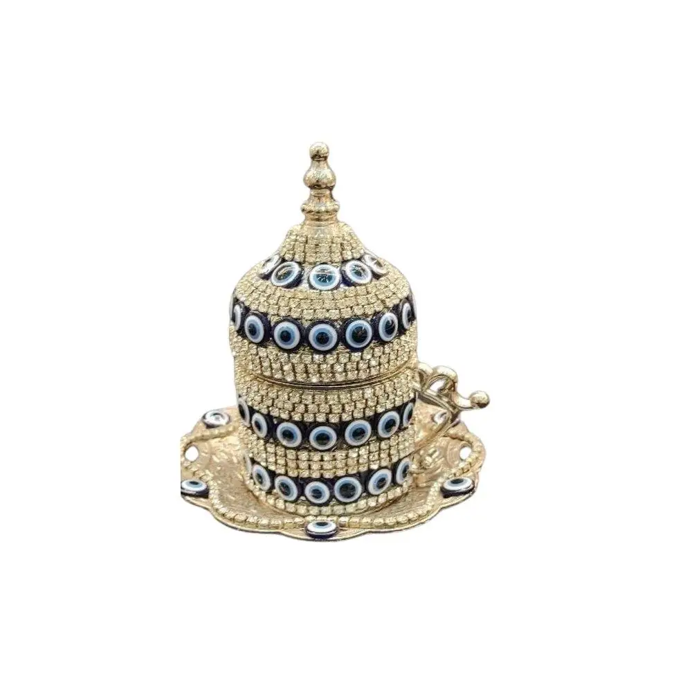 Сглаз и Swarovski каменная кофейная чашка тюльпан никель