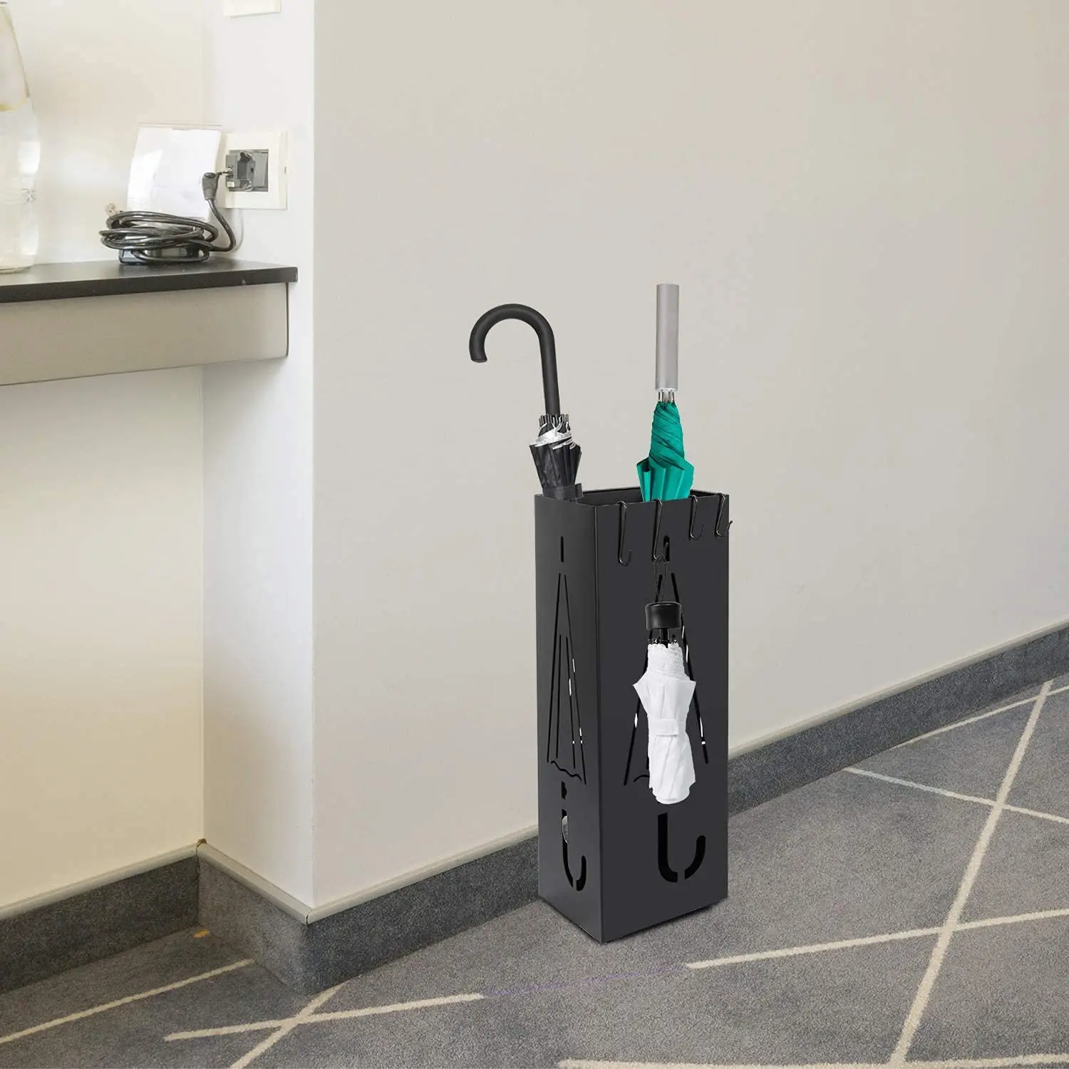 Unique Design Freestanding Indoor Umbrella Stand With Removal Tray For Home Hotel Restaurants & Office Wholesaler and Supplier