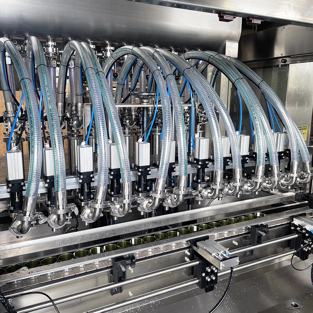 Chili Ketchup Liquid Jam Sauce Filling Machine Canned Wet Pet Food Production Line