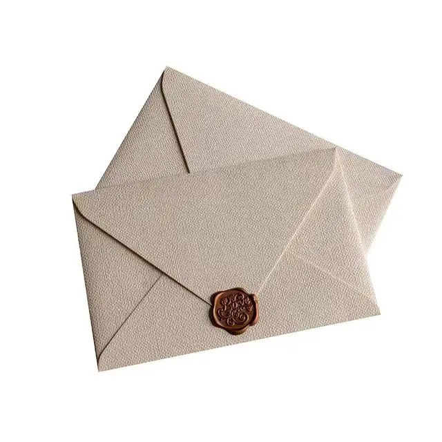 High-end Vintage Linen Paper Envelopes Gift Card Invitation Packaging Envelopes Paper
